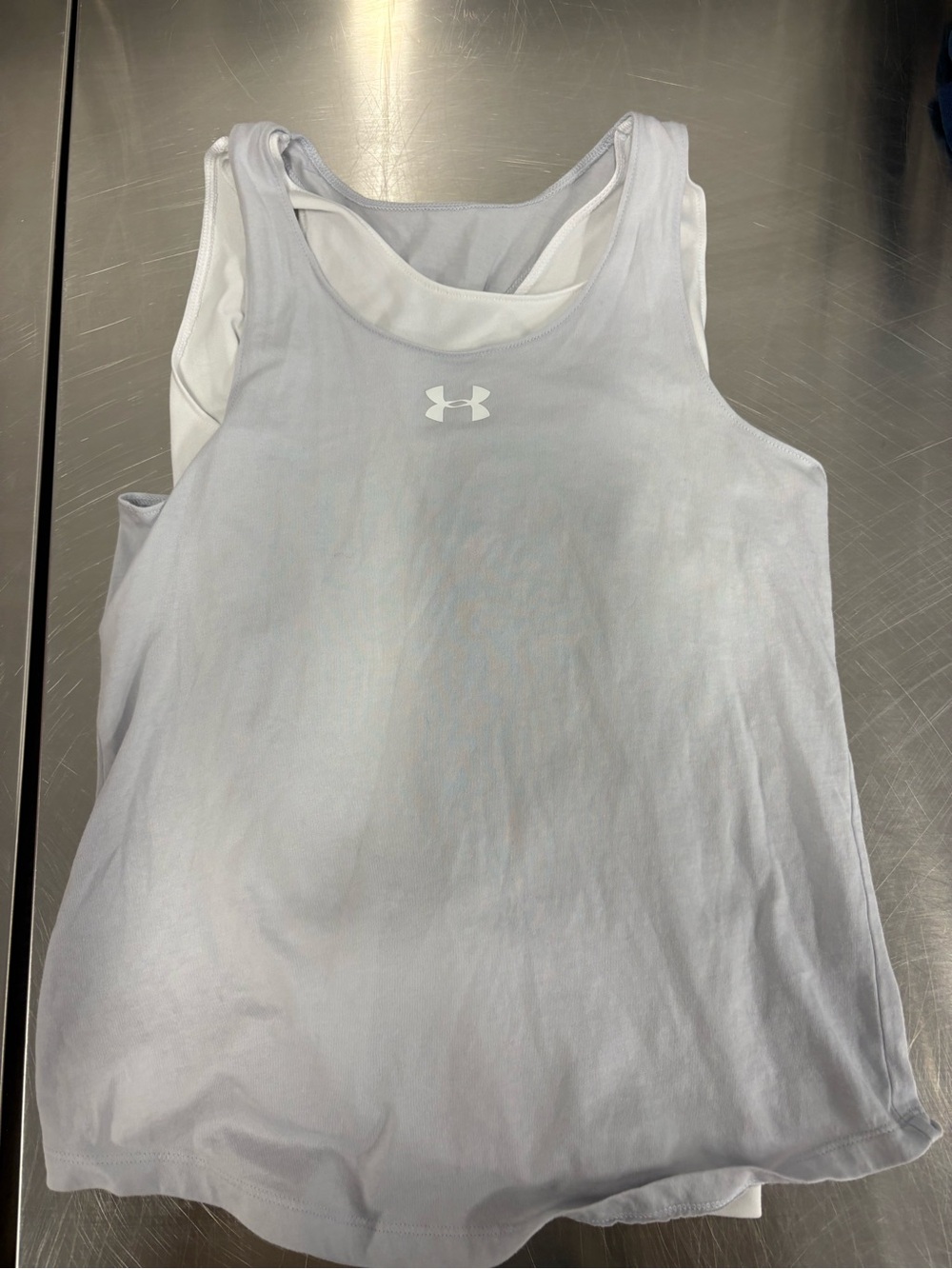 Under Armour Light Gray Athletic Tank Top